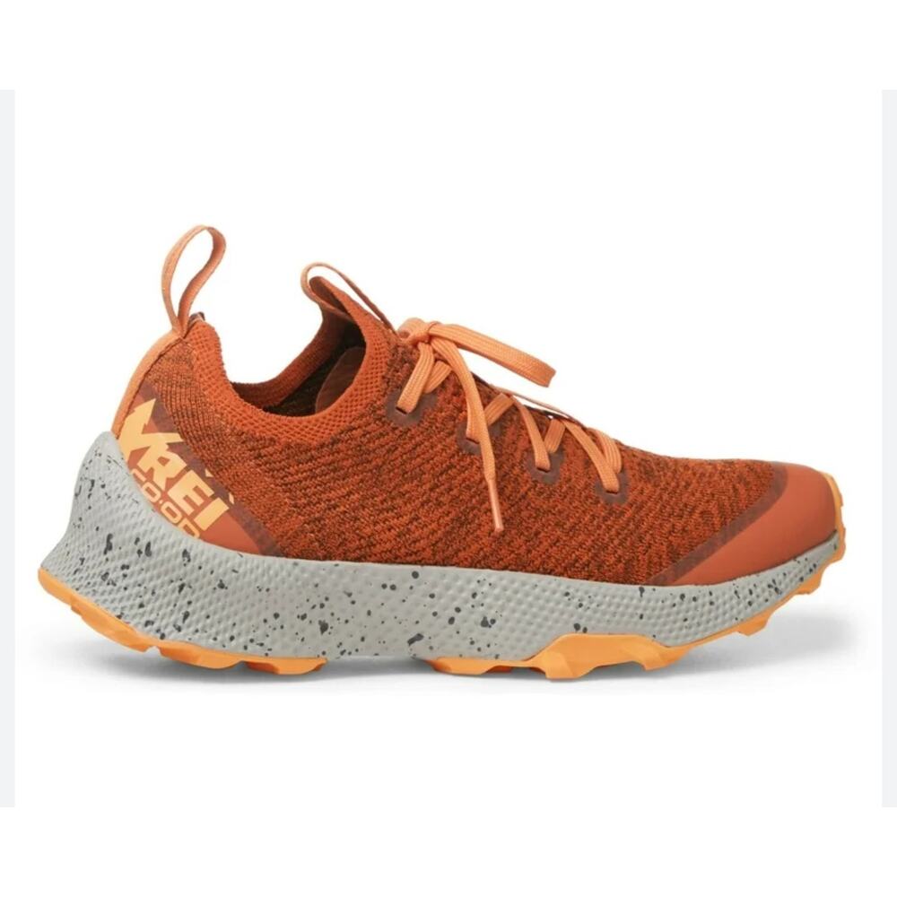 Rei Co-Op Men's Swiftland Mt Trail-Running‎ Hiking Shoes Orange Gray Size 11.5